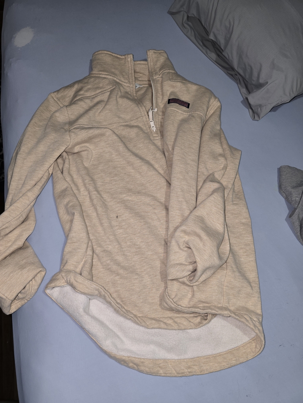 Cozy Women's Quarter-Zip Pullover Sweater - Cream Size Medium Vineyard Vines Wom